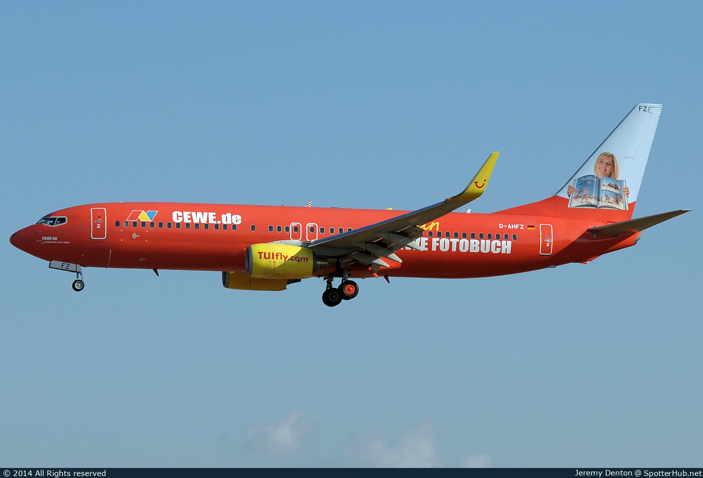 Photo of D-AHFZ - Boeing 737-8K5 operated by TUIfly