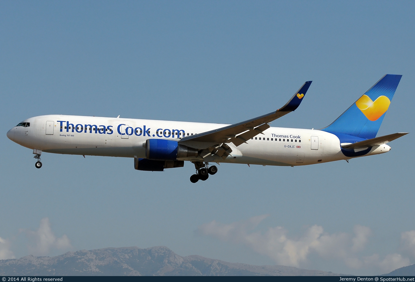 Photo of G-DAJC - Boeing 767-31K(ER) operated by Thomas Cook Airlines