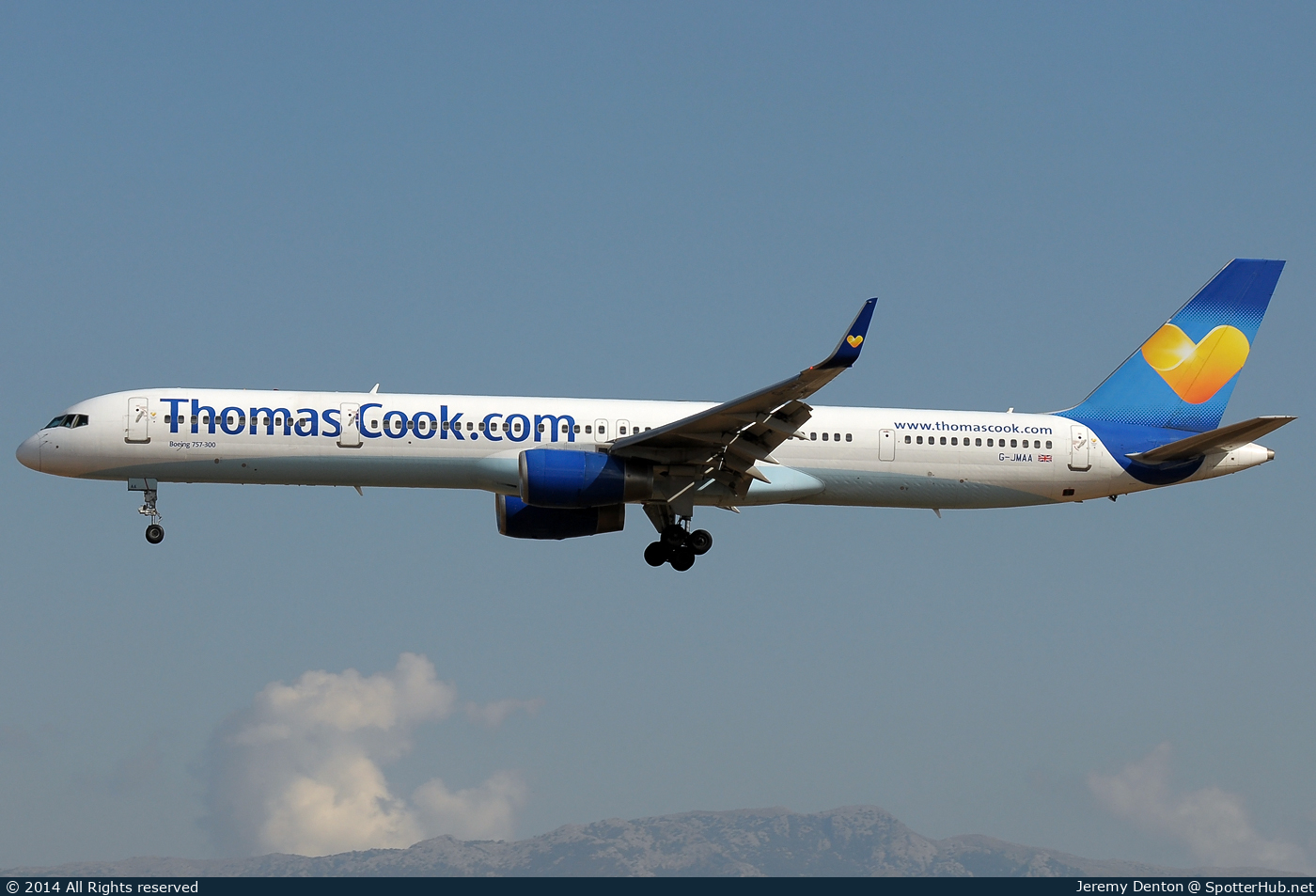 Photo of G-JMAA - Boeing 757-3CQ operated by Thomas Cook Airlines