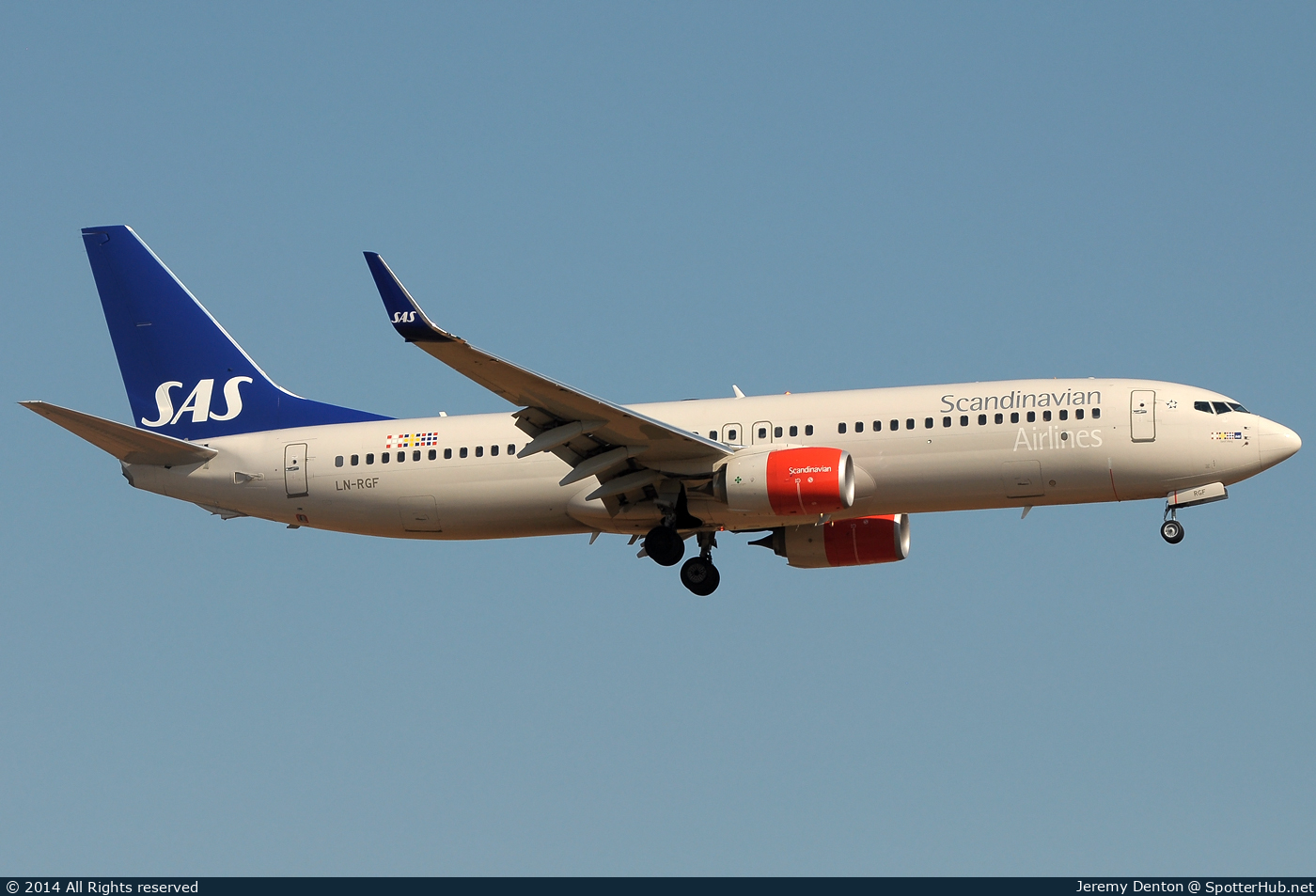 Photo of LN-RGF - Boeing 737-86N operated by SAS Scandinavian Airlines