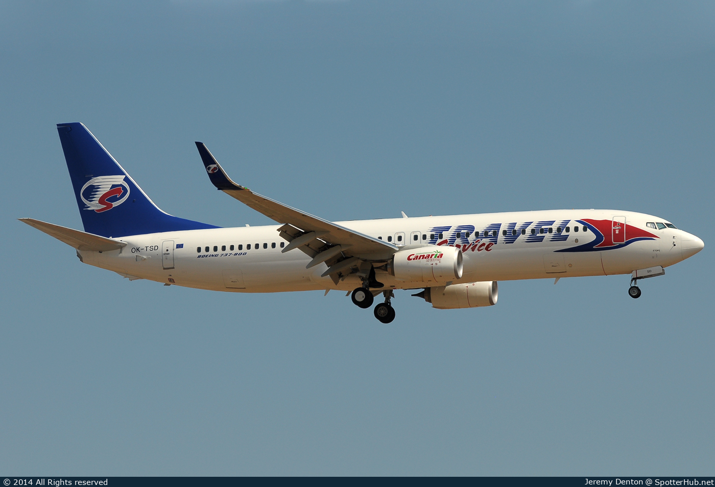 Photo of OK-TSD - Boeing 737-8Q8 operated by Travel Service