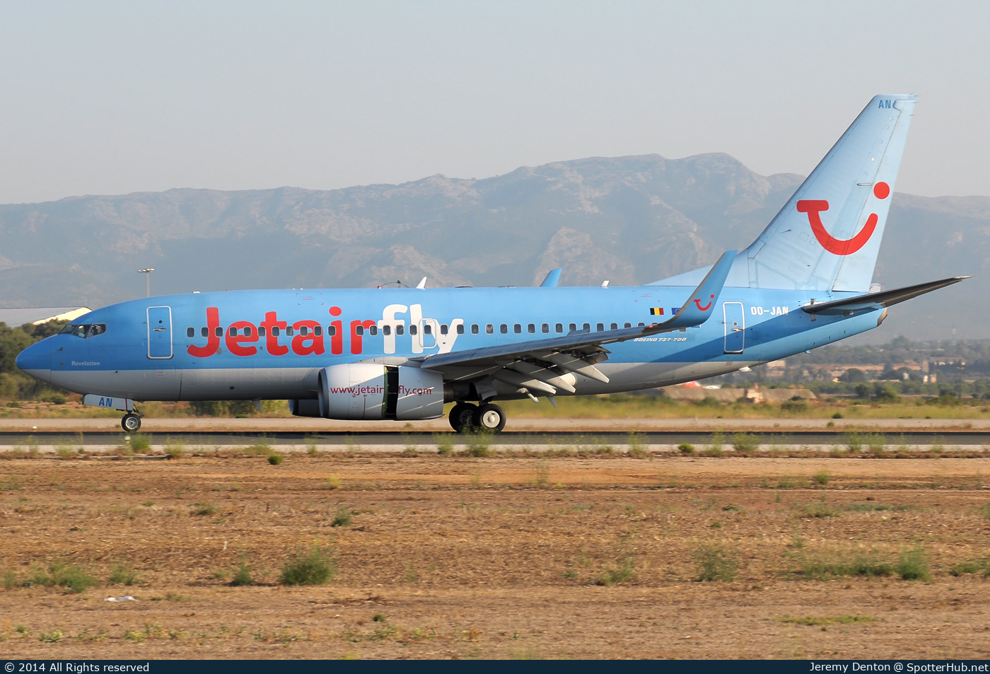 Photo of OO-JAN - Boeing 737-76N operated by Jetairfly