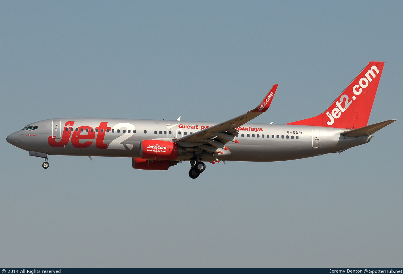 Photo of G-GDFC - Boeing 737-8K2 operated by Jet2