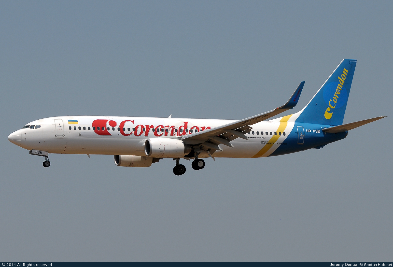 Photo of UR-PSB - Boeing 737-8HX operated by Corendon Dutch Airlines (opb Ukraine International Airlines)