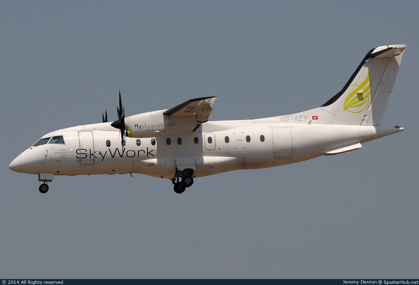 Photo of HB-AEY - Dornier 328-130 operated by SkyWork Airlines
