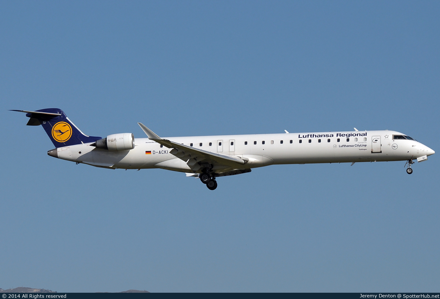 Photo of D-ACKI - Bombardier CRJ-900LR operated by Lufthansa CityLine