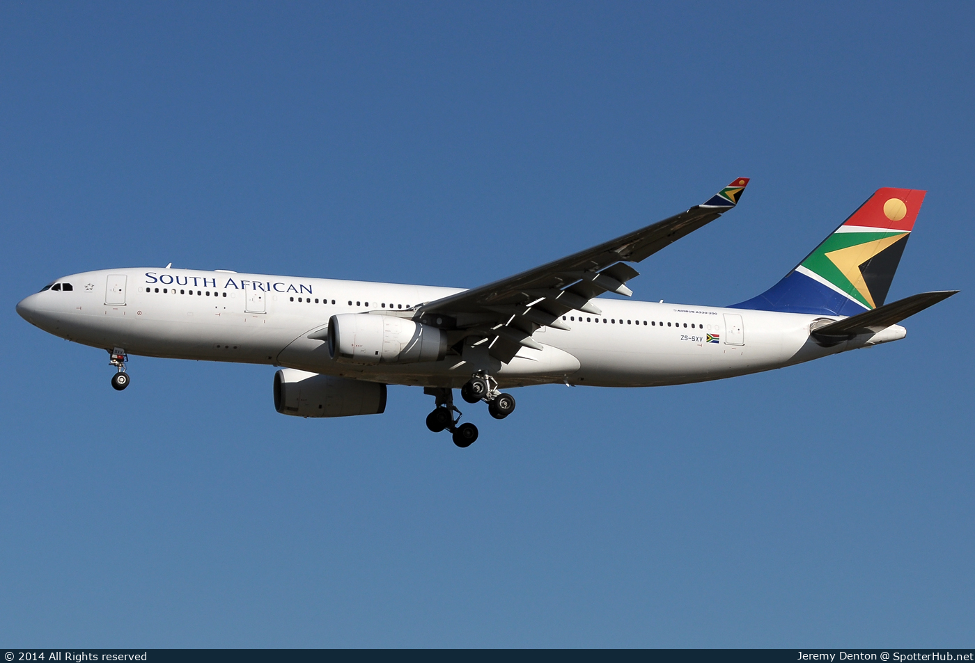 Photo of ZS-SXV - Airbus A330-243 operated by South African Airways