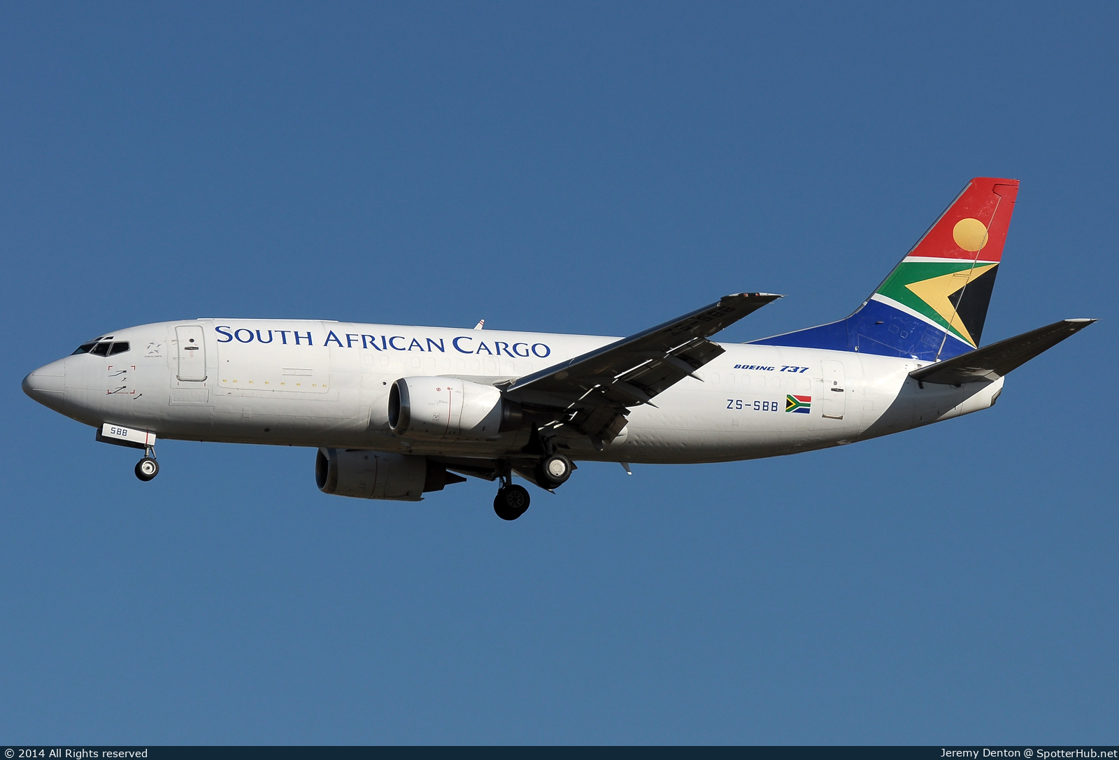 Photo of ZS-SBB - Boeing 737-3Y0(BDSF) operated by South African Cargo