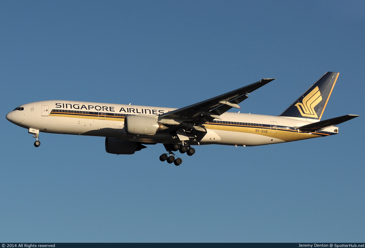 Photo of 9V-SVB - Boeing 777-212(ER) operated by Singapore Airlines