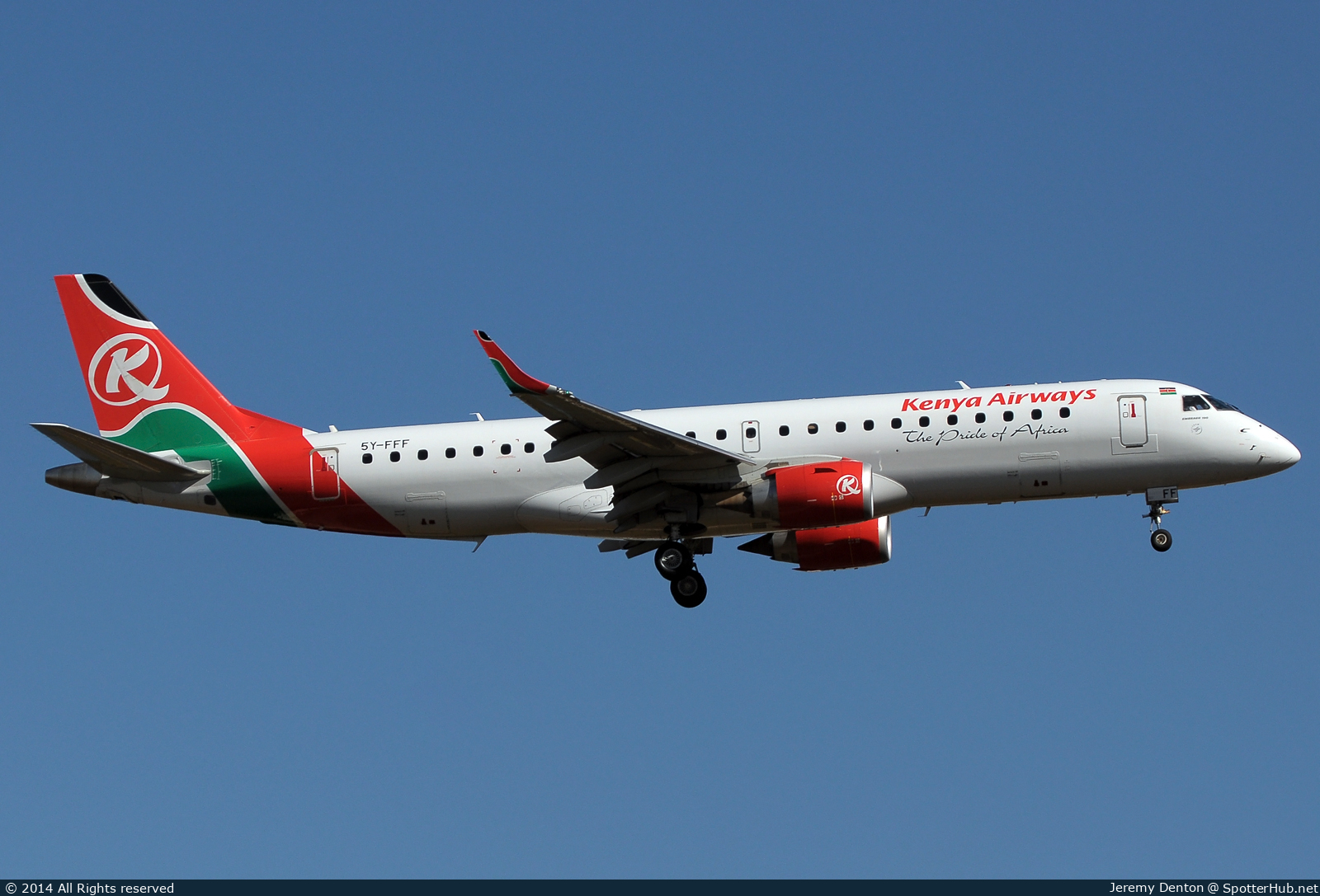 Photo of 5Y-FFF - Embraer ERJ-190AR operated by Kenya Airways