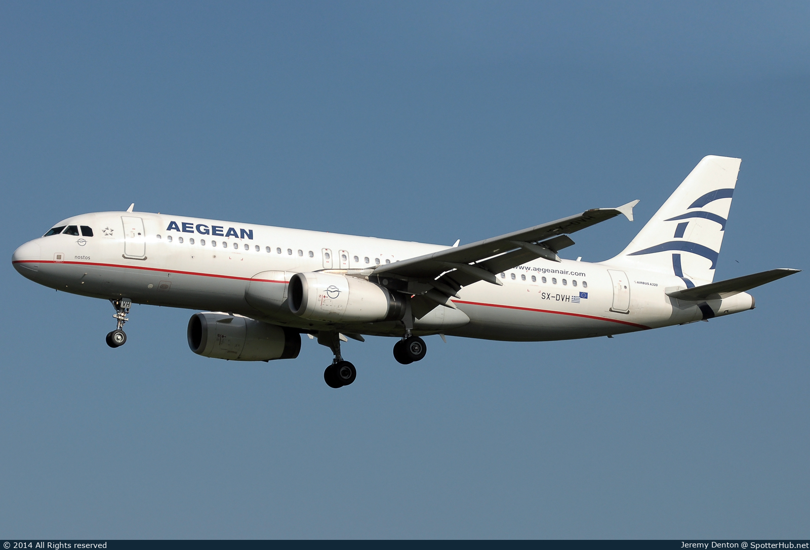Photo of SX-DVH - Airbus A320-232 operated by Aegean Airlines