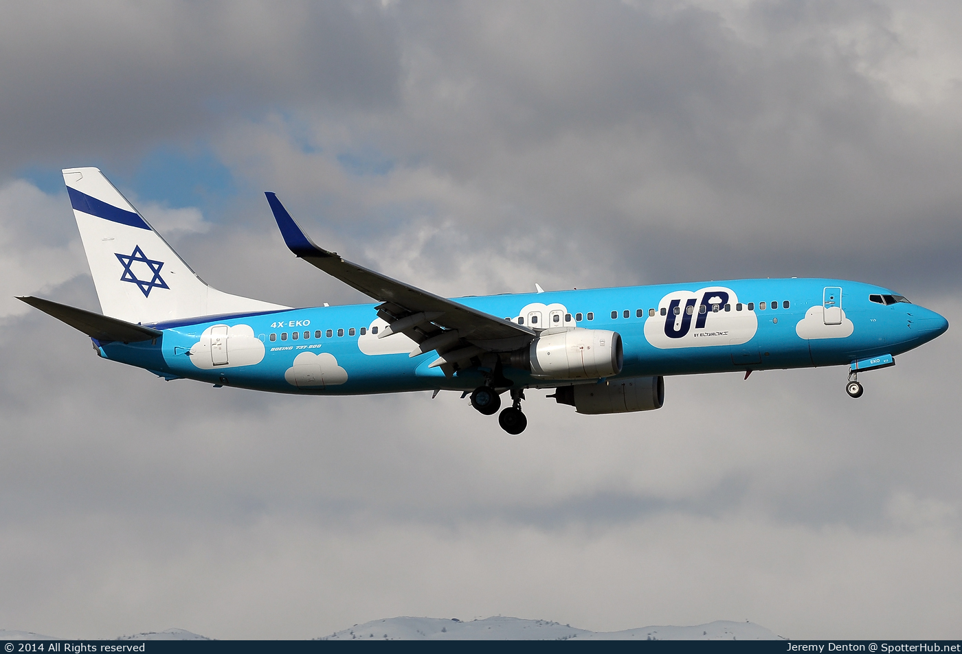 Photo of 4X-EKO - Boeing 737-86Q operated by UP by El Al