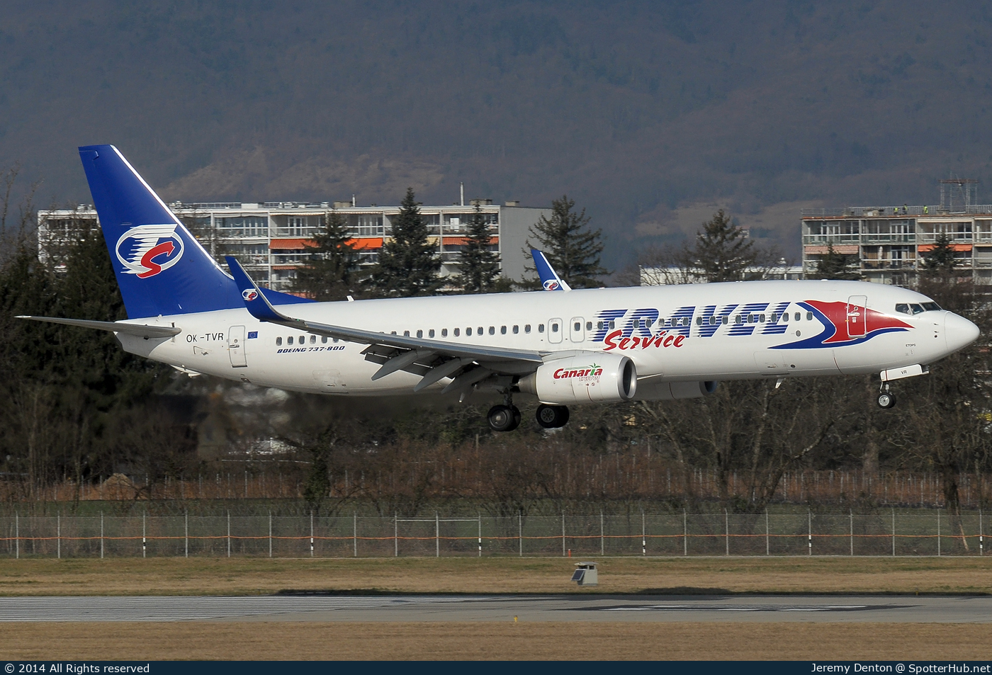 Photo of OK-TVR - Boeing 737-4Y0 operated by Travel Service