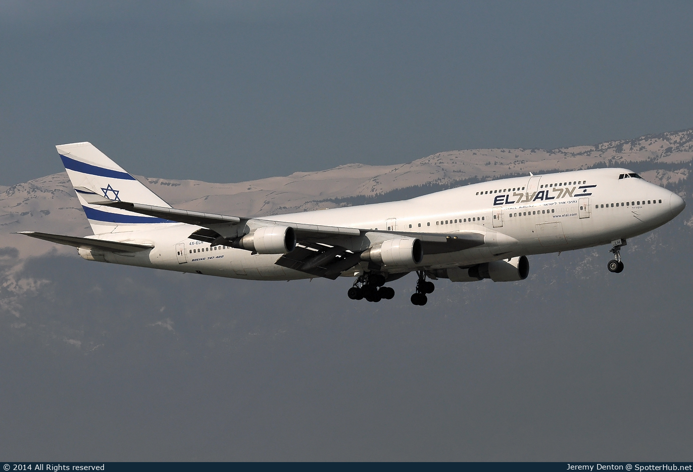 Photo of 4X-ELH - Boeing 747-412 operated by El Al Israel Airlines