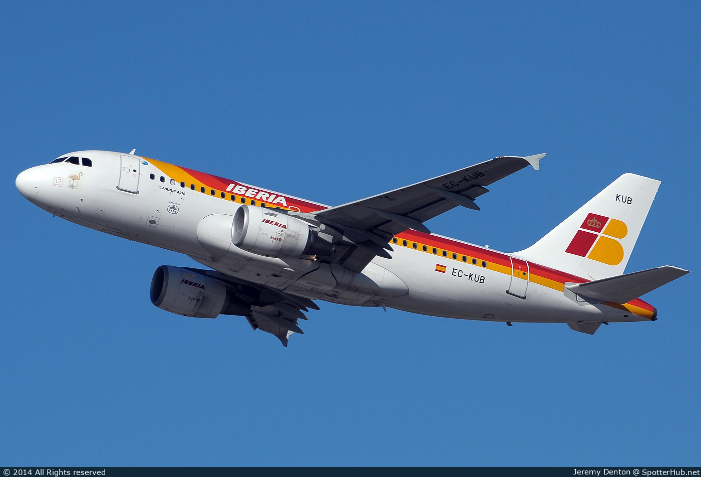 Photo of EC-KUB - Airbus A319-111 operated by Iberia