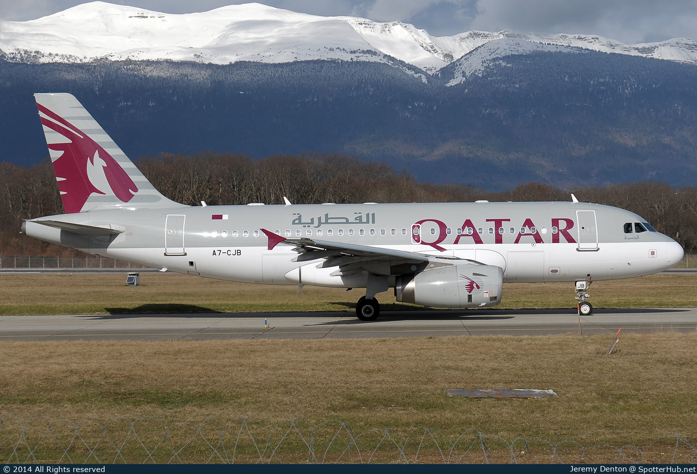 Photo of A7-CJB - Airbus A319-133(LR) operated by Qatar Airways