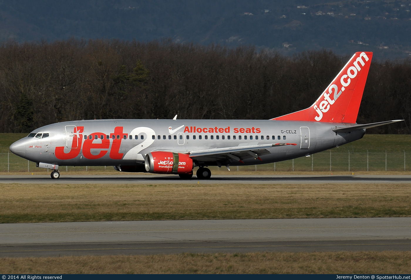 Photo of G-CELZ - Boeing 737-377(BDQC) operated by Jet2