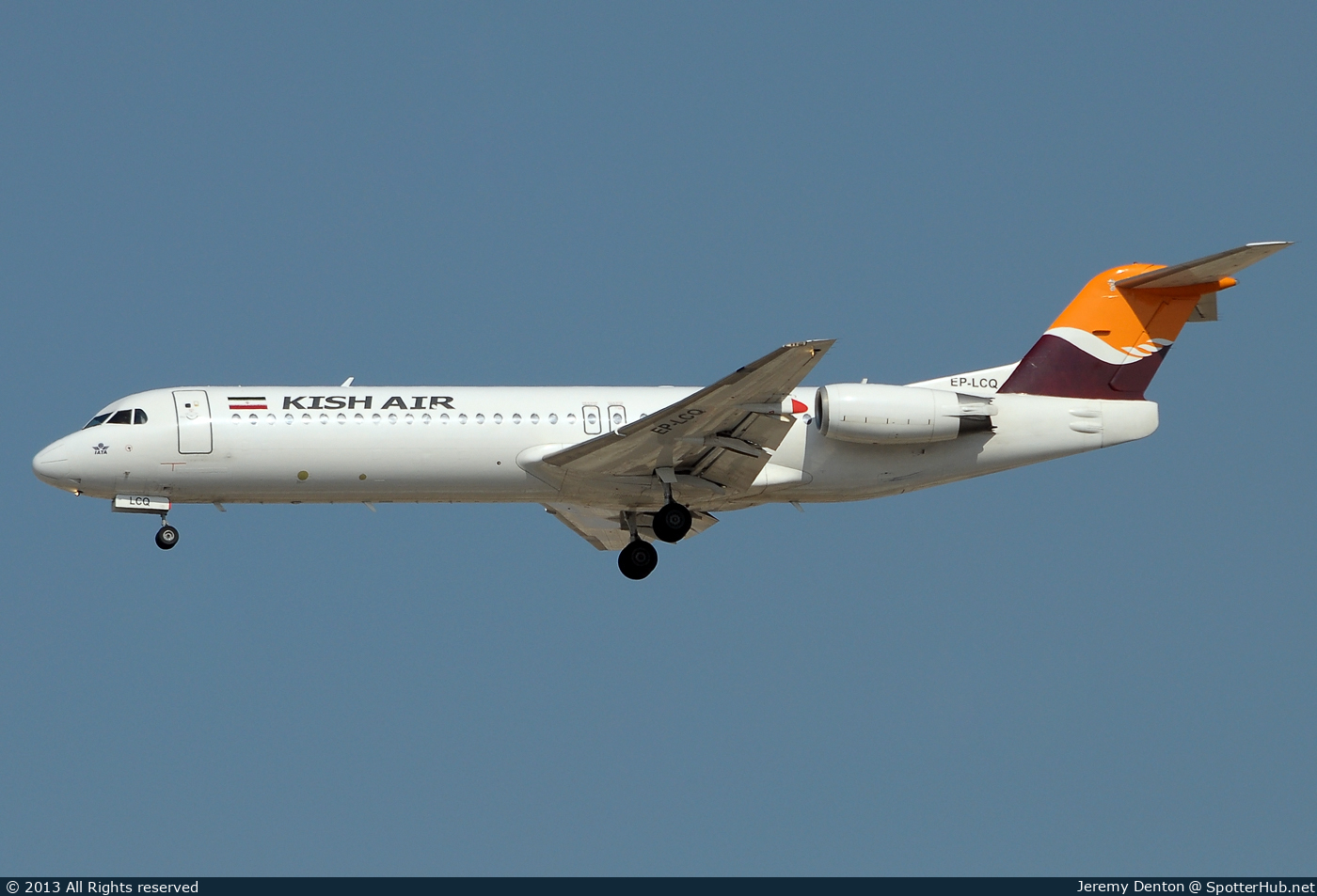 Photo of EP-LCQ - Fokker 100 operated by Kish Air