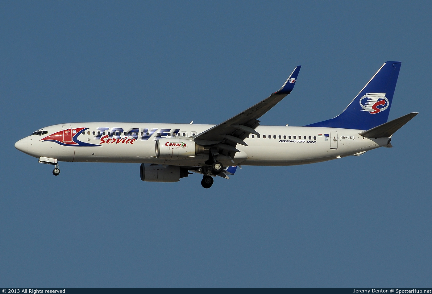 Photo of HA-LKG - Boeing 737-8CX operated by Travel Service Hungary