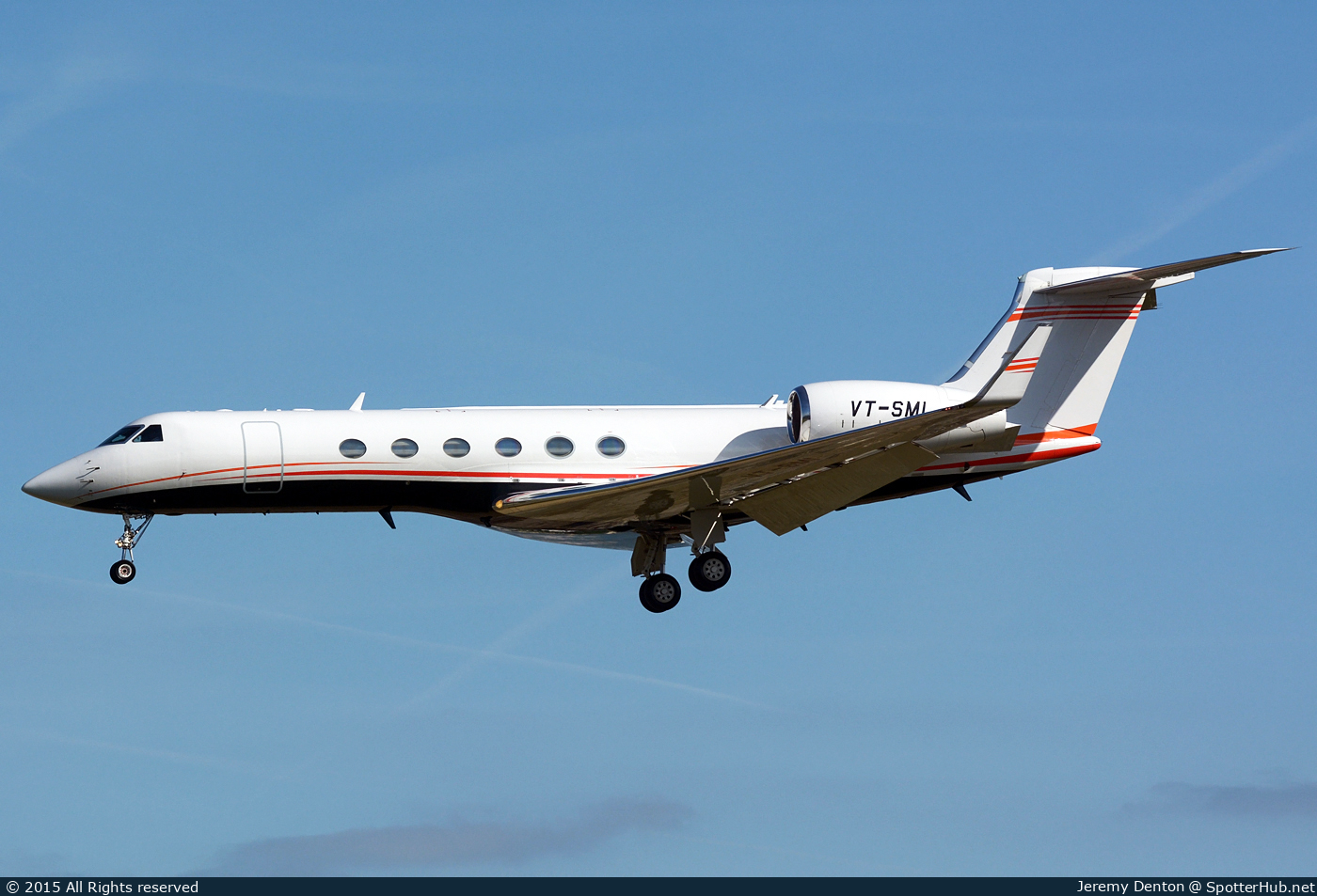 Photo of VT-SMI - Gulfstream GV operated by Private