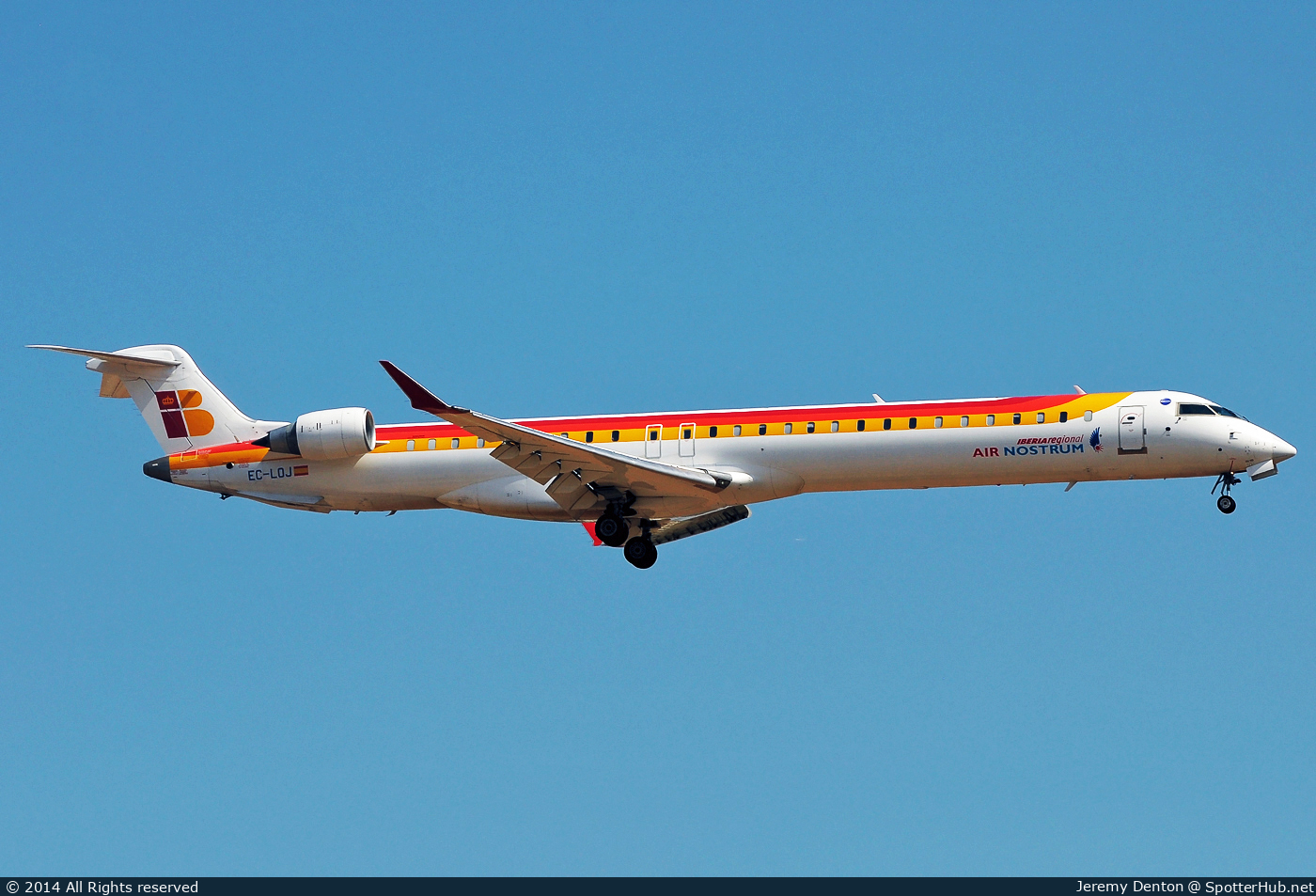 Photo of EC-LOJ - Bombardier CRJ-1000 operated by Iberia Regional (opb Air Nostrum)