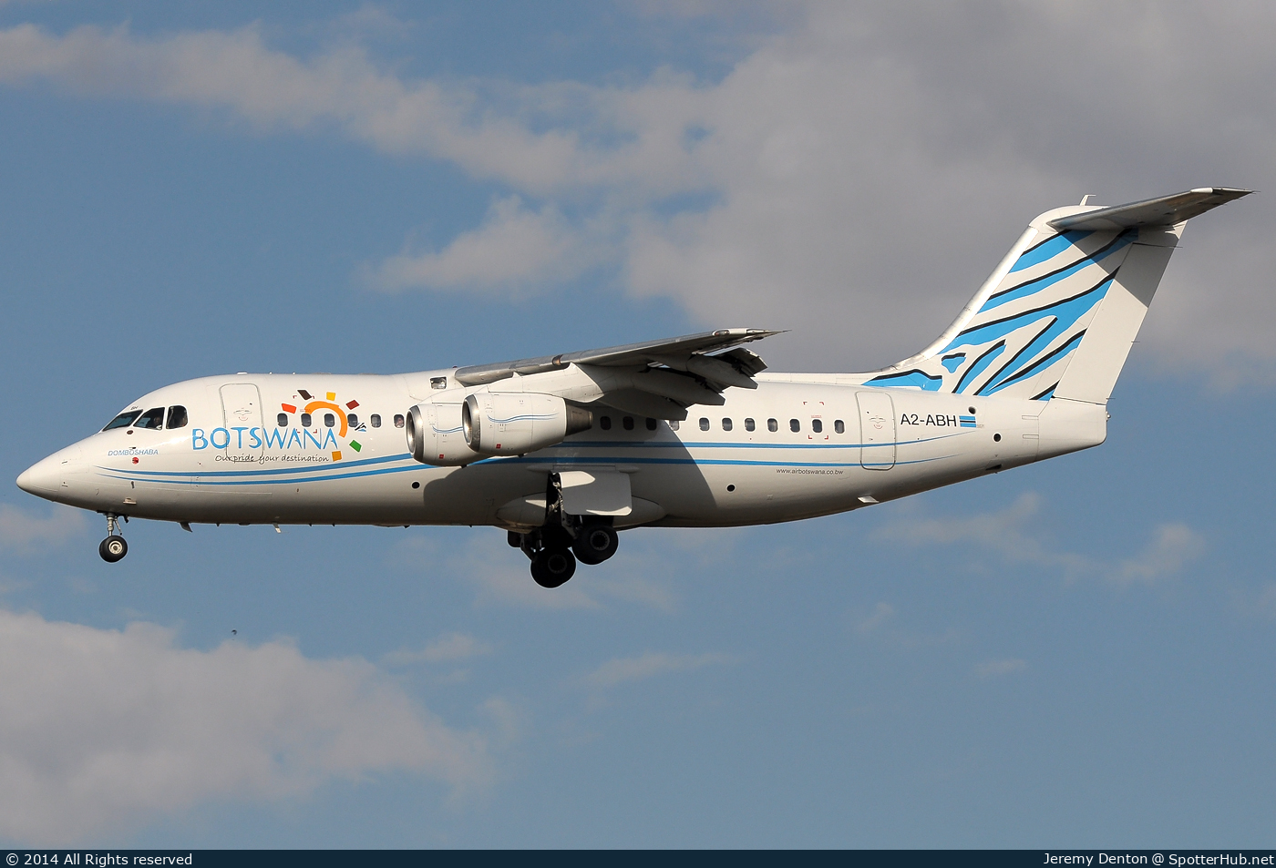 Photo of A2-ABH - British Aerospace Avro RJ85 operated by Air Botswana