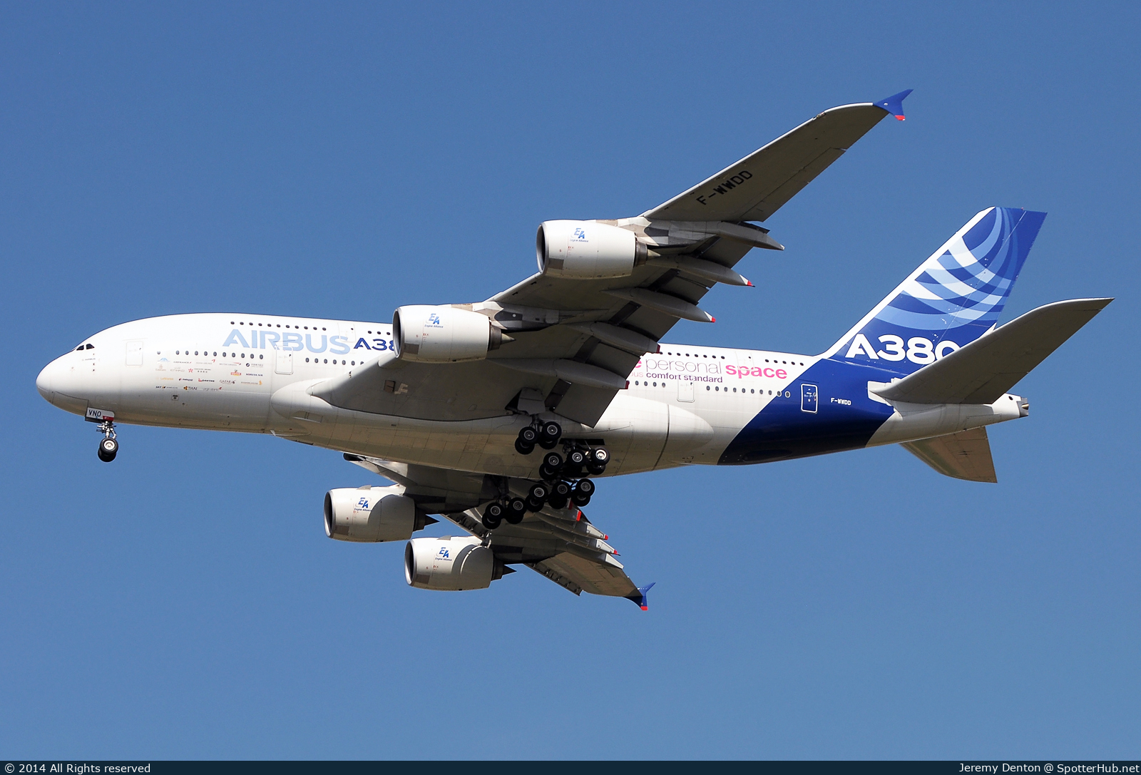 Photo of F-WWDD - Airbus A380-861 operated by Airbus Industrie