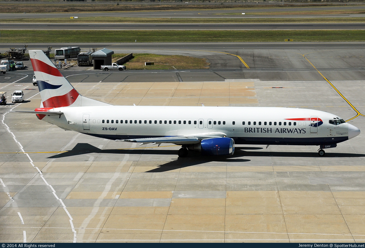 Photo of ZS-OAV - Boeing 737-4H6 operated by British Airways (opb Comair Limited)