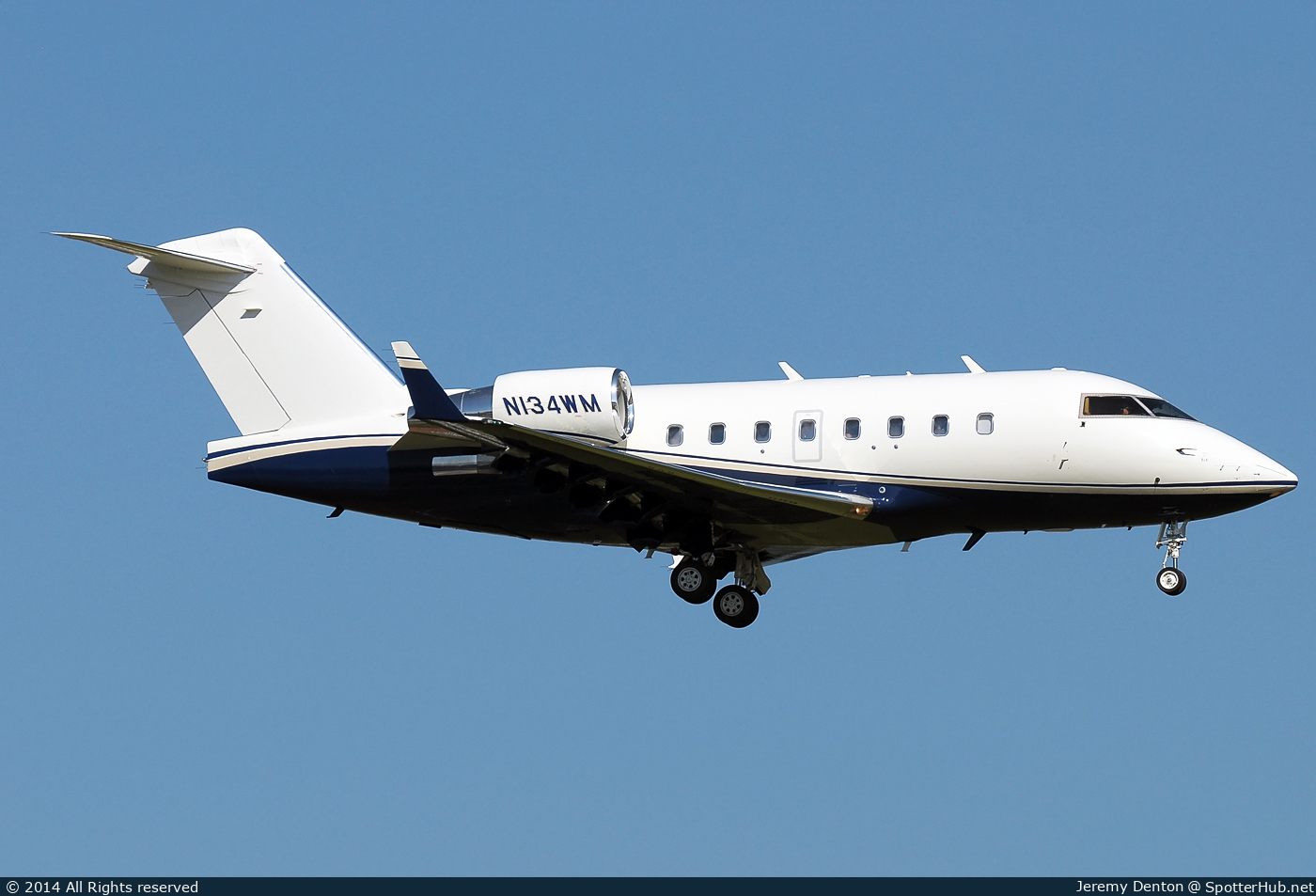 Photo of N134WM - Bombardier Challenger 601-3A operated by Private