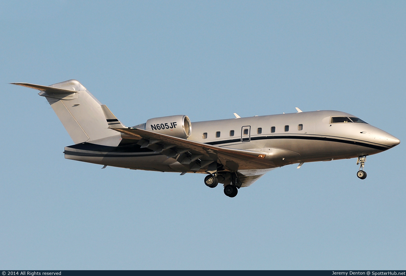 Photo of N605JF - Bombardier Challenger 601-3R operated by Private