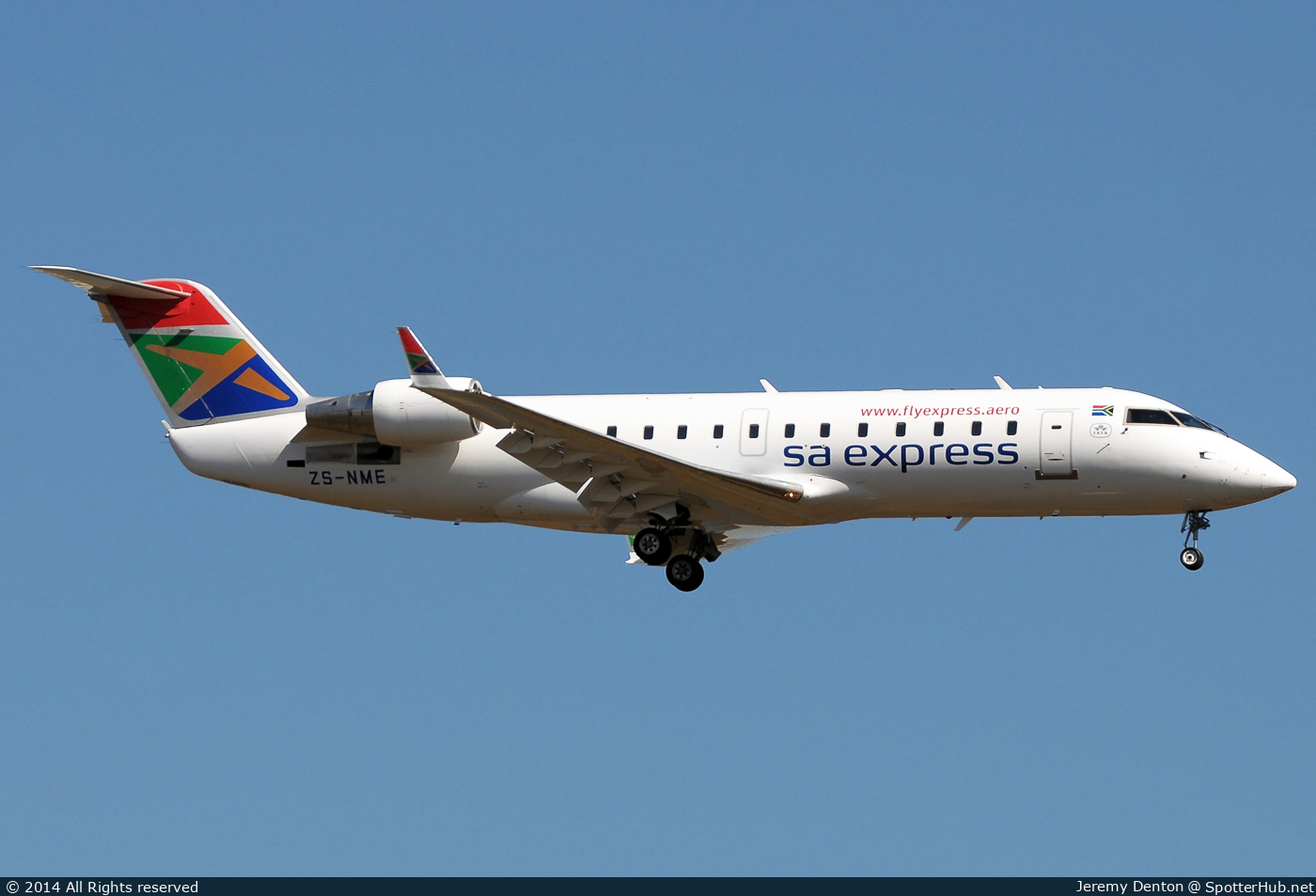 Photo of ZS-NME - Bombardier CRJ-200ER operated by South African Express Airways