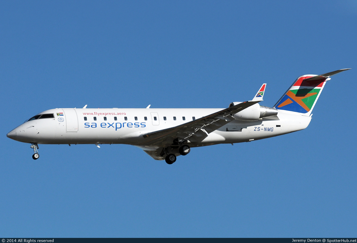 Photo of ZS-NMG - Bombardier CRJ-200ER operated by South African Express Airways
