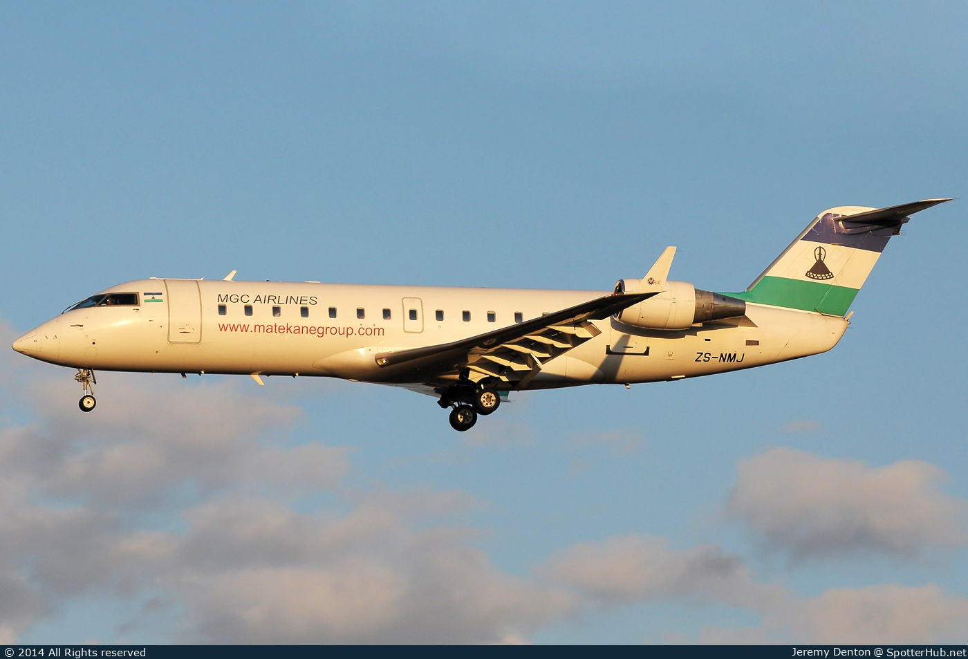 Photo of ZS-NMJ - Bombardier CRJ-200ER operated by MGC Airlines