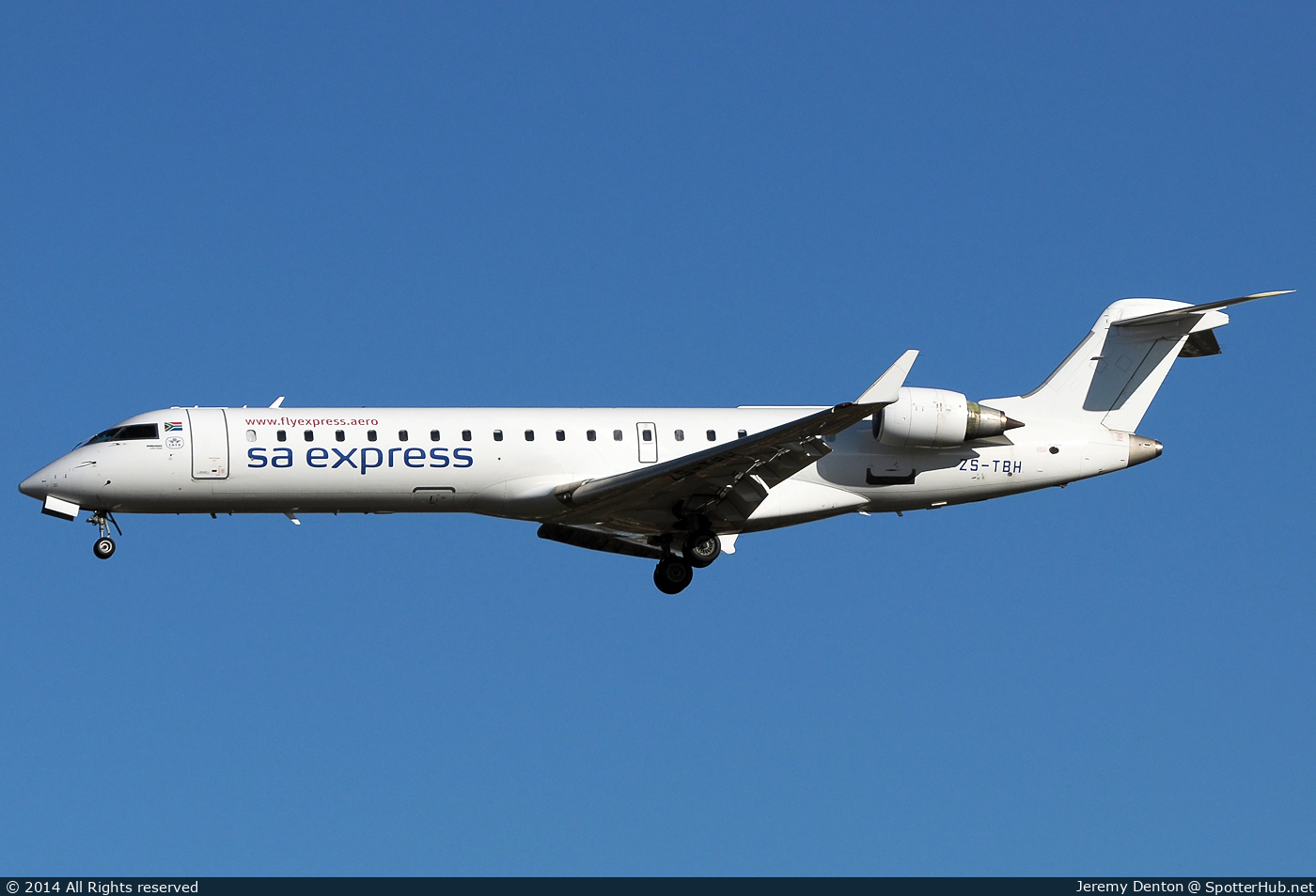 Photo of ZS-TBH - Bombardier CRJ-701ER operated by South African Express Airways
