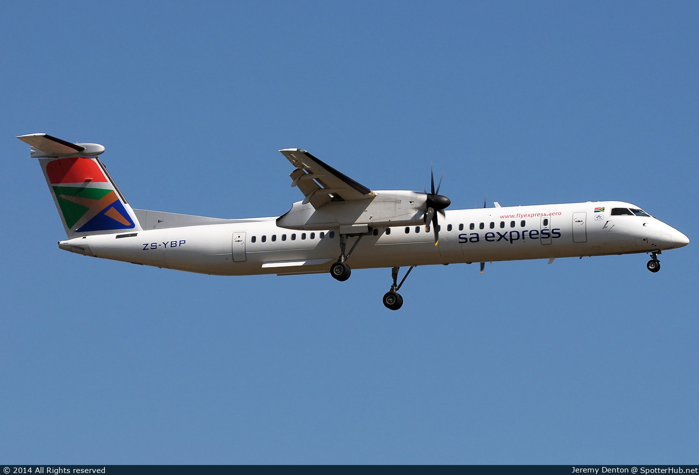 Photo of ZS-YBP - Bombardier DHC-8-402 Dash 8 Q400 operated by South African Express Airways