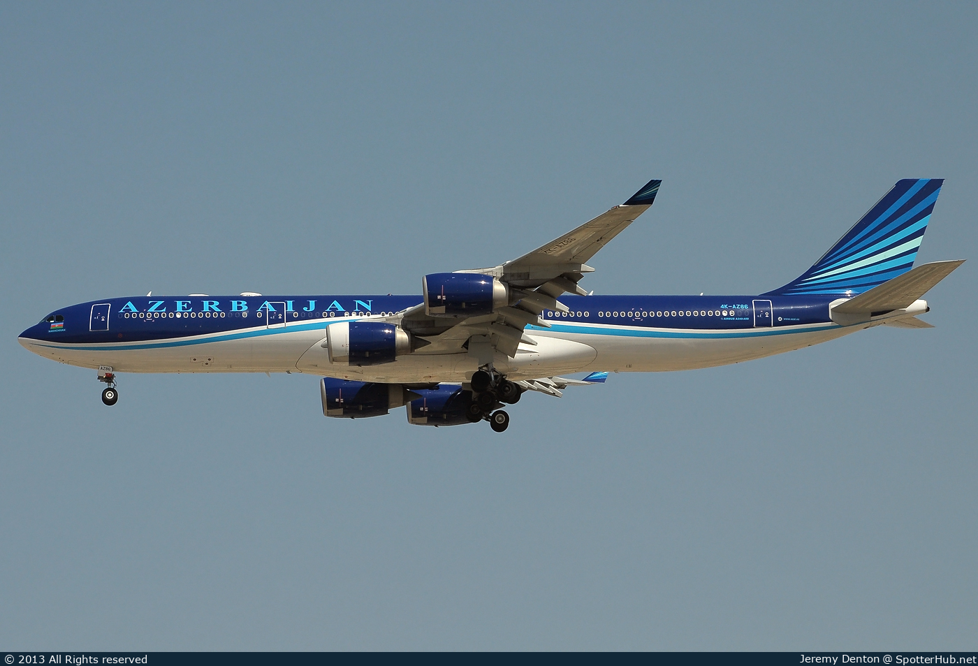 Photo of 4K-AZ86 - Airbus A340-542 operated by Azerbaijan Airlines