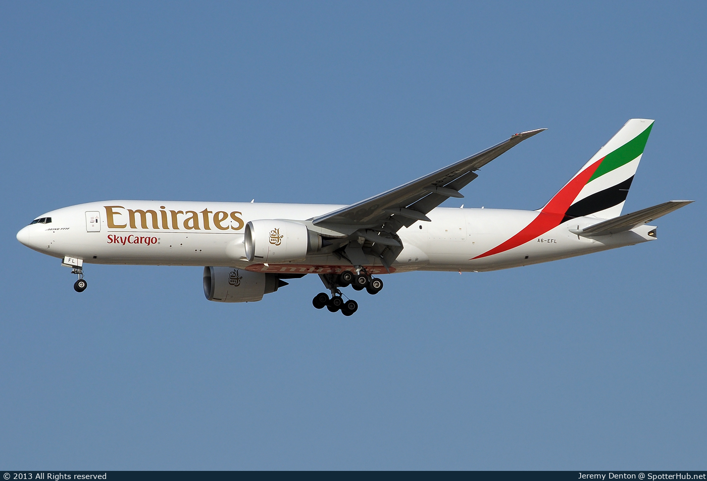 Photo of A6-EFL - Boeing 777-F1H operated by Emirates SkyCargo
