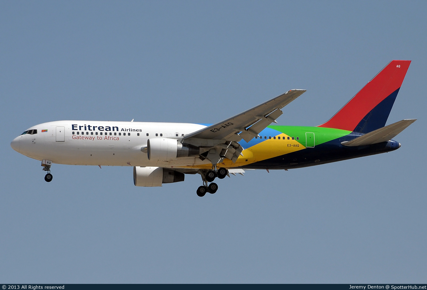 Photo of E3-AAQ - Boeing 767-238(ER) operated by Eritrean Airlines