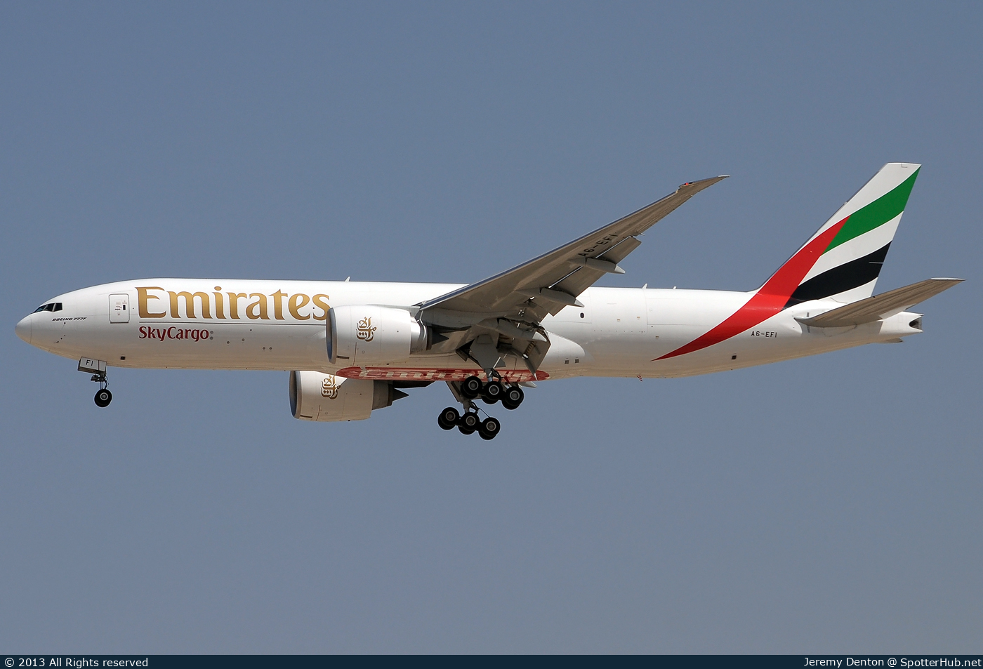 Photo of A6-EFI - Boeing 777-F1H operated by Emirates SkyCargo
