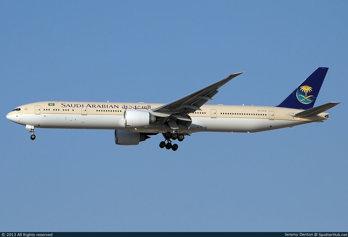 Photo of HZ-AK18 - Boeing 777-368(ER) operated by Saudi Arabian Airlines