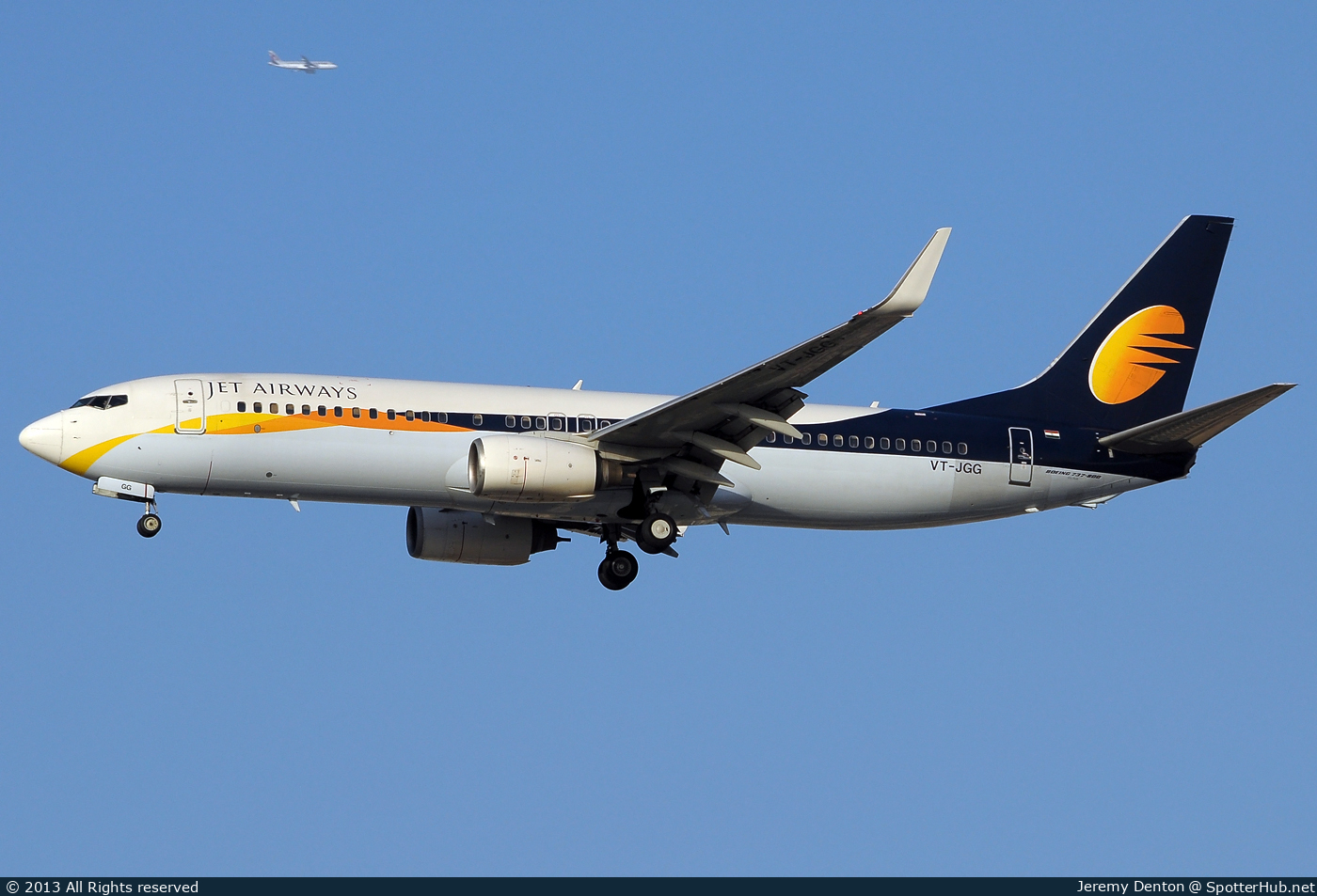 Photo of VT-JGG - Boeing 737-8FH operated by Jet Airways