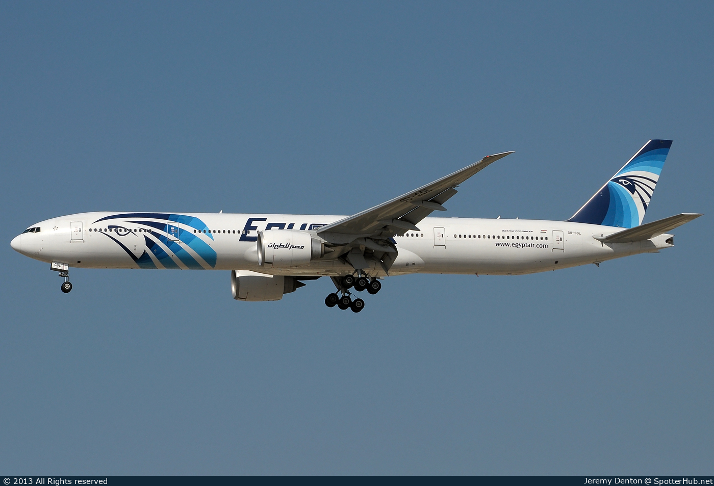Photo of SU-GDL - Boeing 777-36N(ER) operated by Egyptair