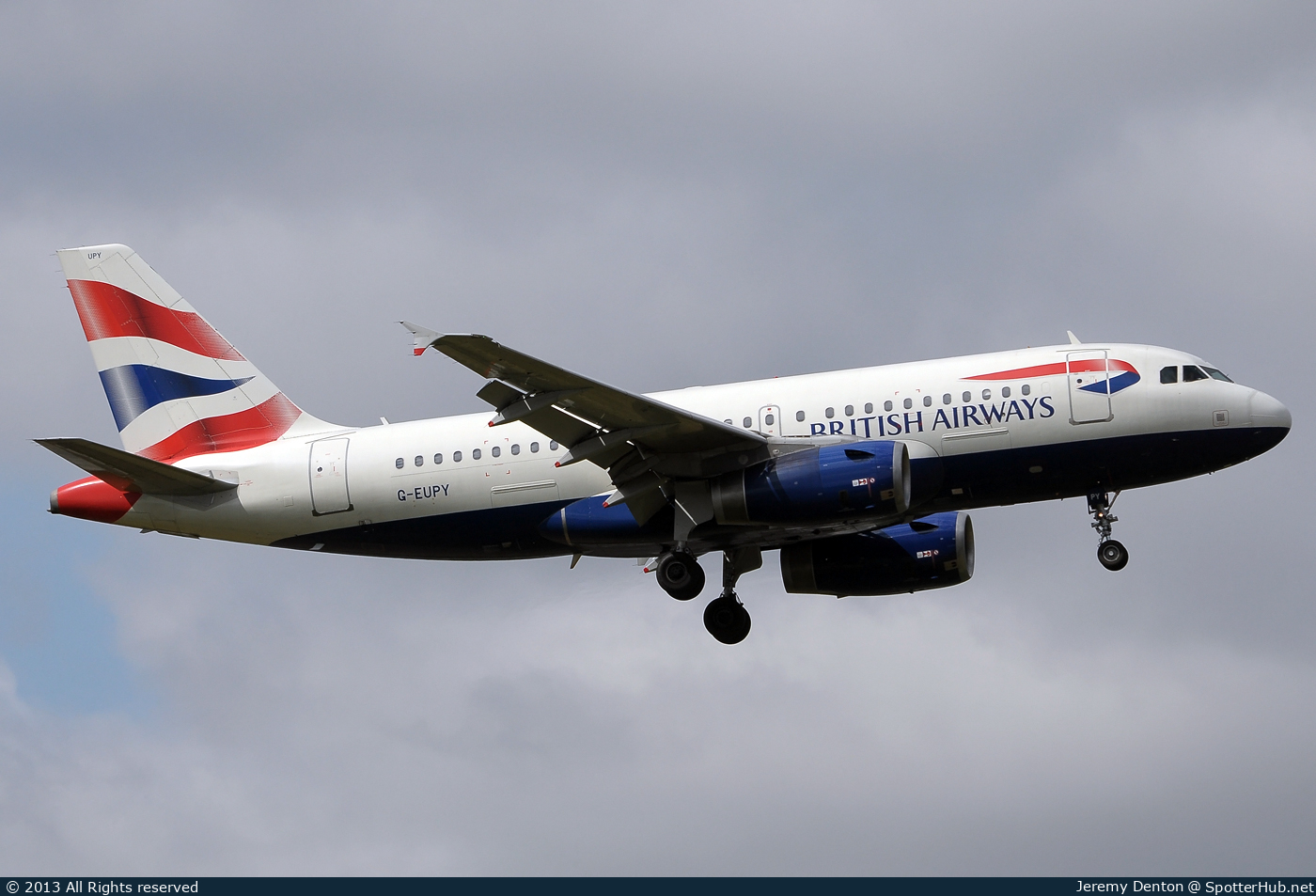 Photo of G-EUPY - Airbus A319-131 operated by British Airways