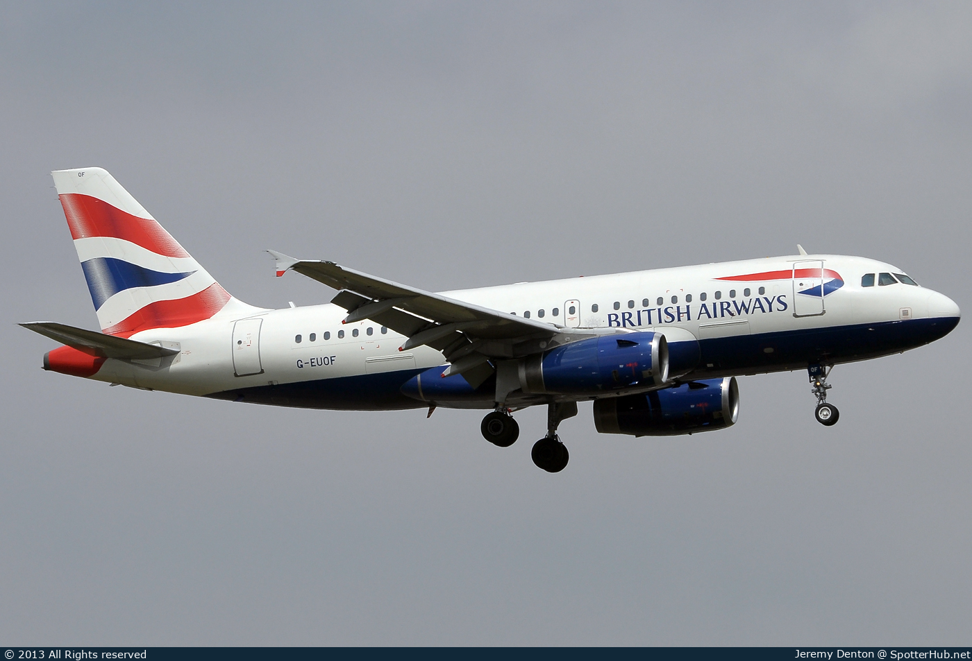 Photo of G-EUOF - Airbus A319-131 operated by British Airways