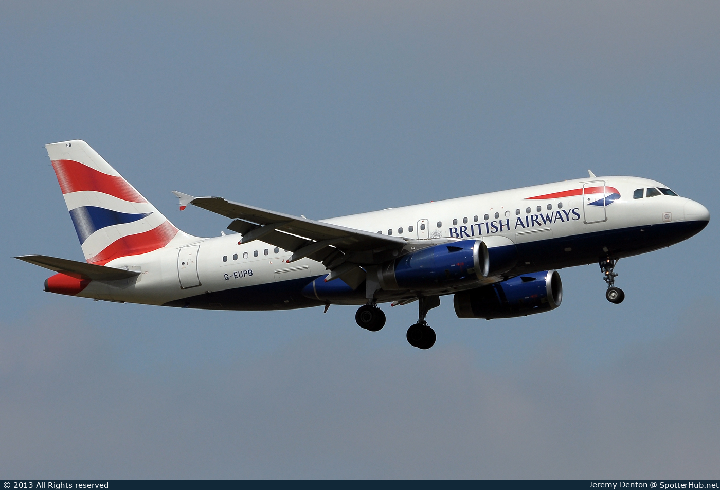 Photo of G-EUPB - Airbus A319-131 operated by British Airways