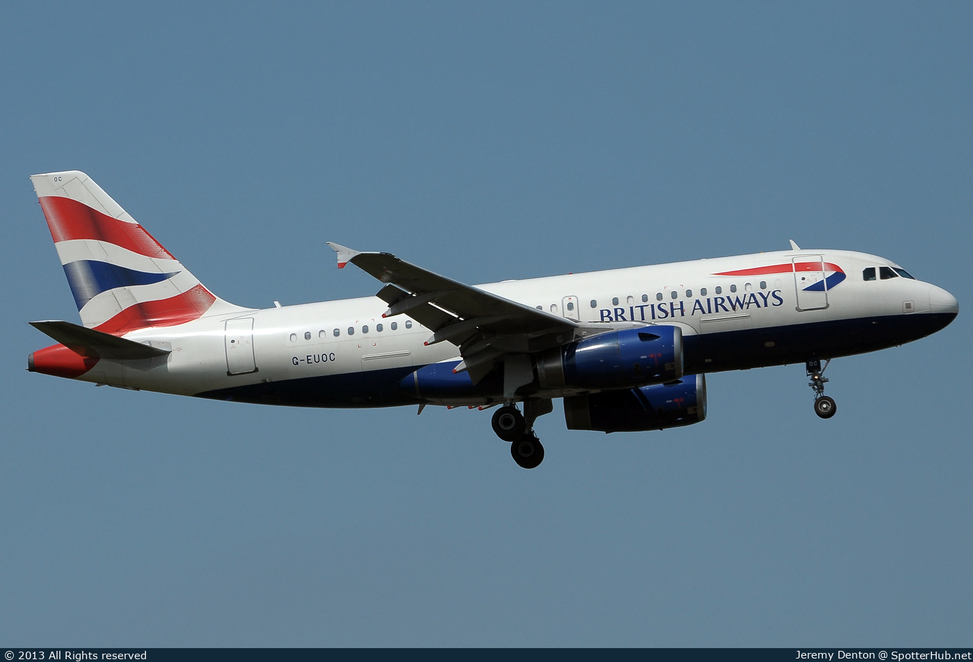 Photo of G-EUOC - Airbus A319-131 operated by British Airways