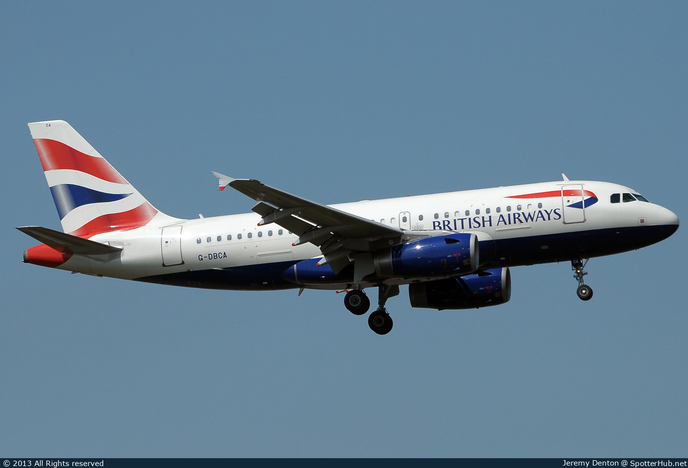 Photo of G-DBCA - Airbus A319-131 operated by British Airways