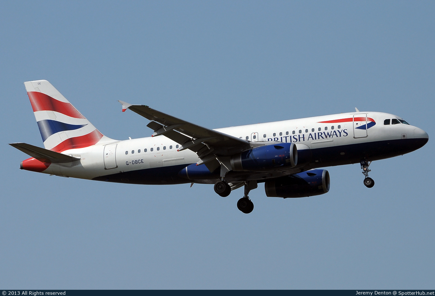 Photo of G-DBCE - Airbus A319-131 operated by British Airways