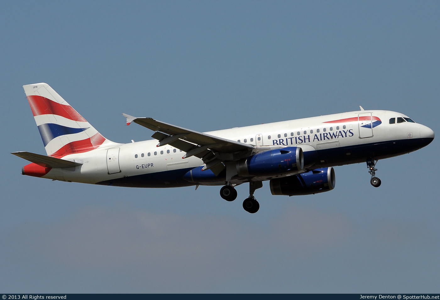 Photo of G-EUPR - Airbus A319-131 operated by British Airways