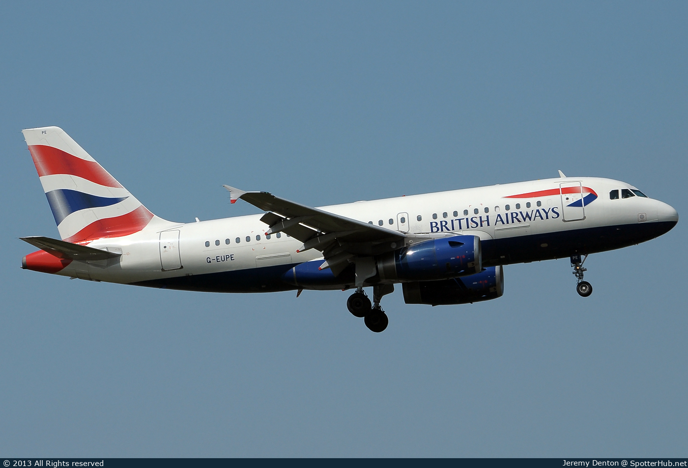 Photo of G-EUPE - Airbus A319-131 operated by British Airways